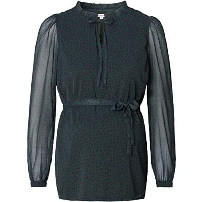 Noppies Maternity Dam blus rosett långärmad blus, grön gables-P982, M Noppies Maternity Dam blus rosett långärmad blus, grön gables-P982, M