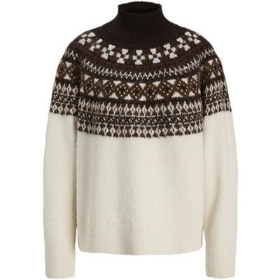 JACK & JONES Dam Jxkristin hög hals stickad, vaniljis, XL, Vanilj is, XL JACK & JONES Dam Jxkristin hög hals stickad, vaniljis, XL, Vanilj is, XL