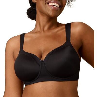 Playtex T-shirt dam BH, klädd i svart, 85C Playtex T-shirt dam BH, klädd i svart, 85C