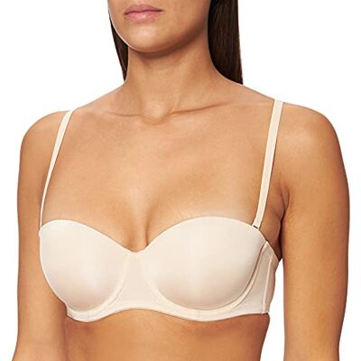 DORINA Michelle-BH för kvinnor Basic Bandeau, beige (kött), 90A DORINA Michelle-BH för kvinnor Basic Bandeau, beige (kött), 90A