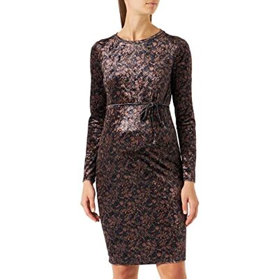 Supermom Damklänning Chelsea långärmad all over print klänning, Black-P090, M Supermom Damklänning Chelsea långärmad all over print klänning, Black-P090, M