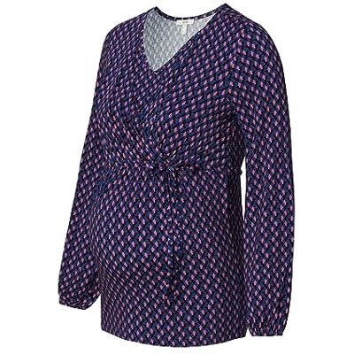 ESPRIT Maternity långärmad heltäckande tryck t-shirt, Royal Blue – 415, XL ESPRIT Maternity långärmad heltäckande tryck t-shirt, Royal Blue – 415, XL