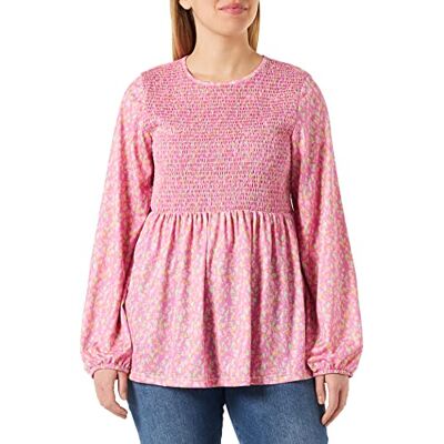 MAMALICIOUS bestseller a/s Dam Mlamaya Ls JRS Top blus, Super rosa/Aop: abstrakt, S MAMALICIOUS bestseller a/s Dam Mlamaya Ls JRS Top blus, Super rosa/Aop: abstrakt, S