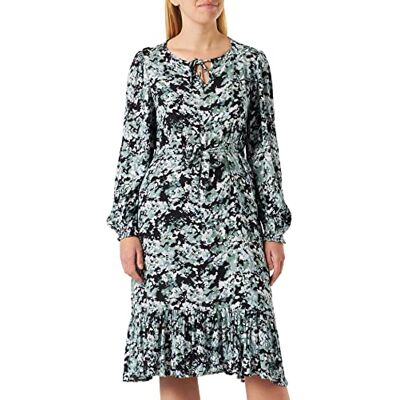 Noppies Maternity dam klänning overlea långärmad heltäckande tryck klänning, Black-P090, XS Noppies Maternity dam klänning overlea långärmad heltäckande tryck klänning, Black-P090, XS
