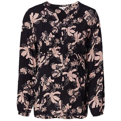 Noppies Blus Guilin Nursing långärmad blus över tryck blus, Svart – P090, 34 Noppies Blus Guilin Nursing långärmad blus över tryck blus, Svart – P090, 34