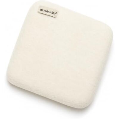 Woolbuddy Needle Pad White Color Wool Mat for Easy Needle, Wet, and 3D Crafting, Durable Foam Alternative, 10"x10"x1.5 Woolbuddy Needle Pad White Color Wool Mat for Easy Needle, Wet, and 3D Crafting, Durable Foam Alternative, 10"x10"x1.5
