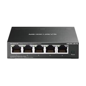 MERCUSYS TP-Link MS105GS-M2 2.5 Gigabit Ethernet-switch med 5 portar, problemfri ledning, plug & play, tyst funktion, perfekt för hem, kontor, spel, åtkomstpunkt WiFi 6, skrivbordsmontering MERCUSYS TP-Link MS105GS-M2 2.5 Gigabit Ethernet-switch med 5 portar, problemfri ledning, plug & play, tyst funktion, perfekt för hem, kontor, spel, åtkomstpunkt WiFi 6, skrivbordsmontering