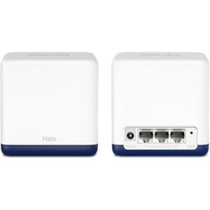 MERCUSYS TP-Link Halo H1900G (2 Pack) Mesh WiFi Router, AC1900Mbps, 2 stycken med täckning upp till 300 ㎡, 3 Gigabit Ethernet-portar, routerläge och åtkomstpunkt, föräldrakontroll MERCUSYS TP-Link Halo H1900G (2 Pack) Mesh WiFi Router, AC1900Mbps, 2 stycken med täckning upp till 300 ㎡, 3 Gigabit Ethernet-portar, routerläge och åtkomstpunkt, föräldrakontroll