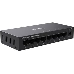 Tenda 8-port gigabit-brytare, ohanterad nätverksomkopplare, Ethernet-brytare, internetbrytare, hemnätverksnav plug-and-play, tyst drift, stationär eller väggmontering (TEG1008M) Tenda 8-port gigabit-brytare, ohanterad nätverksomkopplare, Ethernet-brytare, internetbrytare, hemnätverksnav plug-and-play, tyst drift, stationär eller väggmontering (TEG1008M)