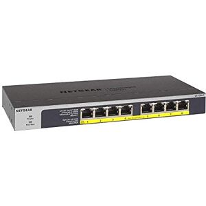 Netgear GS108LP 8-portars Gigabit Ethernet PoESwitch 8 x PoE+ @ 60W, skrivbords/rackmontering med ProSAFE Livstidsgaranti Netgear GS108LP 8-portars Gigabit Ethernet PoESwitch 8 x PoE+ @ 60W, skrivbords/rackmontering med ProSAFE Livstidsgaranti