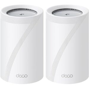 TP-Link WiFi 7 Deco BE65 Pro WiFi-nätrouter, BE 9300 Mbps, 320 MHz kanaler, 2 portar 5 Gbps, 2,5 Gbit/s-port, Alexa, HomeShield, MLO, fungerar med alla ISP och modem, 4 internantenner, 2 stycken TP-Link WiFi 7 Deco BE65 Pro WiFi-nätrouter, BE 9300 Mbps, 320 MHz kanaler, 2 portar 5 Gbps, 2,5 Gbit/s-port, Alexa, HomeShield, MLO, fungerar med alla ISP och modem, 4 internantenner, 2 stycken