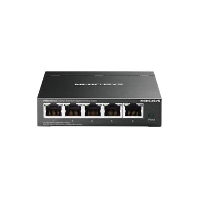 MERCUSYS TP-Link MS105GS-M2 2.5 Gigabit Ethernet-switch med 5 portar, problemfri ledning, plug & play, tyst funktion, perfekt för hem, kontor, spel, åtkomstpunkt WiFi 6, skrivbordsmontering MERCUSYS TP-Link MS105GS-M2 2.5 Gigabit Ethernet-switch med 5 portar, problemfri ledning, plug & play, tyst funktion, perfekt för hem, kontor, spel, åtkomstpunkt WiFi 6, skrivbordsmontering