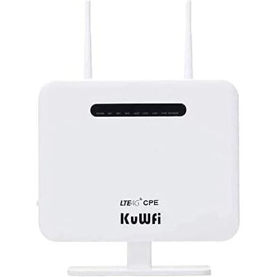 KuWFi 4G LTE Wi-FI router, trådlös 4G-router upplåst resepartner 4G LTE CPE router med SIM-kortplats stöd B1/B3/B5/B7/B8/B20 CPE810-EU KuWFi 4G LTE Wi-FI router, trådlös 4G-router upplåst resepartner 4G LTE CPE router med SIM-kortplats stöd B1/B3/B5/B7/B8/B20 CPE810-EU