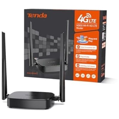 Tenda 4G03 PRO - Trådlös 4G LTE-router - 300 Mbps - Nano SIM Tenda 4G03 PRO - Trådlös 4G LTE-router - 300 Mbps - Nano SIM