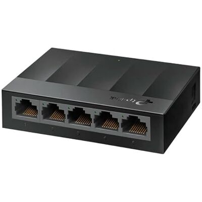 TP-Link LS1005G 10/100 Mbps stationär nätverksbrytare svart TP-Link LS1005G 10/100 Mbps stationär nätverksbrytare svart
