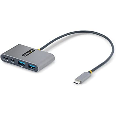 StarTech .com 4-portars USB-C-hubb med 100 W Power Delivery Pass-Through 4 USB 3.0-portar StarTech .com 4-portars USB-C-hubb med 100 W Power Delivery Pass-Through 4 USB 3.0-portar