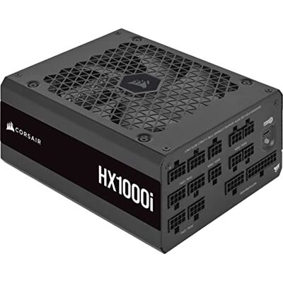 Corsair HX1000i Fully Modular Ultra-Low Noise ATX-Aggregat – Svart Kompatibel med ATX 3.1 & PCIe 5.1, Kompatibel med iCUE-programvaran, 80 PLUS Platinum-certifierad Corsair HX1000i Fully Modular Ultra-Low Noise ATX-Aggregat – Svart Kompatibel med ATX 3.1 & PCIe 5.1, Kompatibel med iCUE-programvaran, 80 PLUS Platinum-certifierad