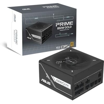 Asus Prime 850W Gold (helt modulär strömförsörjning, 80+ guldcertifierad, ATX 3.1, PCIe 5.1, 12 V-2 x 6-kabel, dubbelt kullager, 8 års garanti) Asus Prime 850W Gold (helt modulär strömförsörjning, 80+ guldcertifierad, ATX 3.1, PCIe 5.1, 12 V-2 x 6-kabel, dubbelt kullager, 8 års garanti)