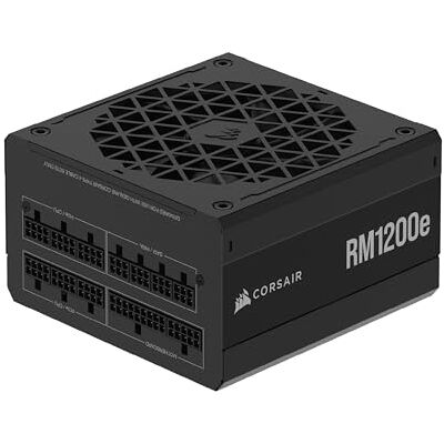 Corsair RM1200e (2023) Helmodulärt Tystgående ATX-Nätaggregat med 12V-2x6-Kabel – ATX 3.1- och PCIe 5.1-Kompatibelt, Cybenetics Gold-Effektivitet, 105°C-Klassade Kondensatorer – Svart Corsair RM1200e (2023) Helmodulärt Tystgående ATX-Nätaggregat med 12V-2x6-Kabel – ATX 3.1- och PCIe 5.1-Kompatibelt, Cybenetics Gold-Effektivitet, 105°C-Klassade Kondensatorer – Svart