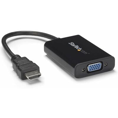 StarTech .com HDMI till VGA-adapter (displayadapter HDMI VGA, HDMI till VGA-videoomvandlare för bärbar dator, PC och bildskärm) StarTech .com HDMI till VGA-adapter (displayadapter HDMI VGA, HDMI till VGA-videoomvandlare för bärbar dator, PC och bildskärm)