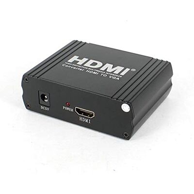 NÖRDIC SGM-132 HDMI Till VGA+RL Audio Konvertor för HDMI 1.4b och HDCP1.4 Metal, Svart NÖRDIC SGM-132 HDMI Till VGA+RL Audio Konvertor för HDMI 1.4b och HDCP1.4 Metal, Svart