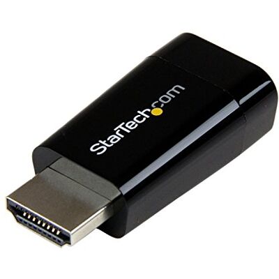 StarTech .com Kompakt HDMI till VGA-adapter/konverterare idealisk för Chromebooks Ultrabooks och laptop – HDMI till VGA HD15-omvandlare – 1920 x 1200 StarTech .com Kompakt HDMI till VGA-adapter/konverterare idealisk för Chromebooks Ultrabooks och laptop – HDMI till VGA HD15-omvandlare – 1920 x 1200