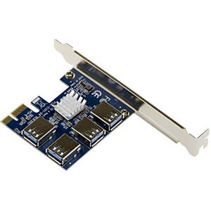 KALEA-INFORMATIQUE PCIe x1 till 4-portars replikeringskort via USB3-länkar för anslutning av USB till PCIe-stigare KALEA-INFORMATIQUE PCIe x1 till 4-portars replikeringskort via USB3-länkar för anslutning av USB till PCIe-stigare