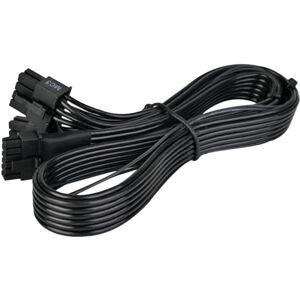 Silverstone Technology PP15-EPS, 2 x EPS-8-stifts (strömförsörjning) till -12 + 4-stifts (GPU) 12 V-2 x 6 PCI-Gen5-kabel, SST-PP15-EPS Silverstone Technology PP15-EPS, 2 x EPS-8-stifts (strömförsörjning) till -12 + 4-stifts (GPU) 12 V-2 x 6 PCI-Gen5-kabel, SST-PP15-EPS