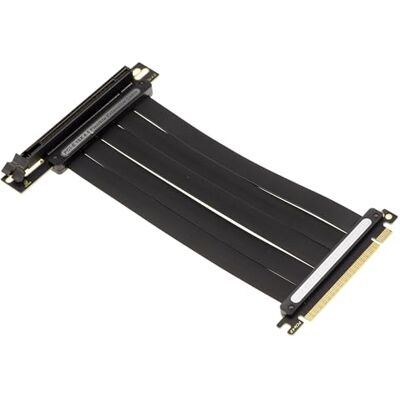 KALEA-INFORMATIQUE Riser PCIe x 16 till PCI Express x16 mjuk förlängningsduk för typ 4.0 längd 24 cm KALEA-INFORMATIQUE Riser PCIe x 16 till PCI Express x16 mjuk förlängningsduk för typ 4.0 längd 24 cm