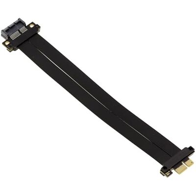 KALEA-INFORMATIQUE PCIe Gen 4.0 x 1 hane till 1 hona PCI express-pansarförlängare längd 20 cm KALEA-INFORMATIQUE PCIe Gen 4.0 x 1 hane till 1 hona PCI express-pansarförlängare längd 20 cm
