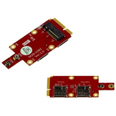 KALEA-INFORMATIQUE M2 B Key Mini PCIe-adapter för M.2 NGFF 3G 4G 5G LTE GPS över mPCIe-port, med två nano-sim-kortplatser. KALEA-INFORMATIQUE M2 B Key Mini PCIe-adapter för M.2 NGFF 3G 4G 5G LTE GPS över mPCIe-port, med två nano-sim-kortplatser.