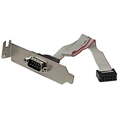 StarTech .com 9-stifts seriell kontakt till 10-stifts moderkort Header LP Slotblech StarTech .com 9-stifts seriell kontakt till 10-stifts moderkort Header LP Slotblech