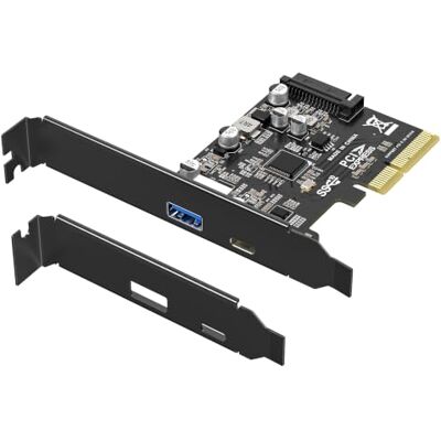 Atlantis USB 3.1 Expansionskort, PCIe x4, 1 USB-A och 1 USB-C PCI Express x4 USB-kort, upp till 10 Gbps; standard- och lågprofil ingår; endast Windows 11 Atlantis USB 3.1 Expansionskort, PCIe x4, 1 USB-A och 1 USB-C PCI Express x4 USB-kort, upp till 10 Gbps; standard- och lågprofil ingår; endast Windows 11