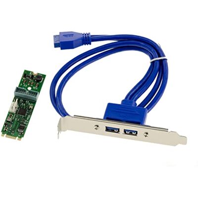 KALEA-INFORMATIQUE M.2 kontrollkort (M2 NGFF typ PCIe M eller B+M-tangent) 2 USB 3.0-portar på vinkel med chipset NEC D7202 KALEA-INFORMATIQUE M.2 kontrollkort (M2 NGFF typ PCIe M eller B+M-tangent) 2 USB 3.0-portar på vinkel med chipset NEC D7202