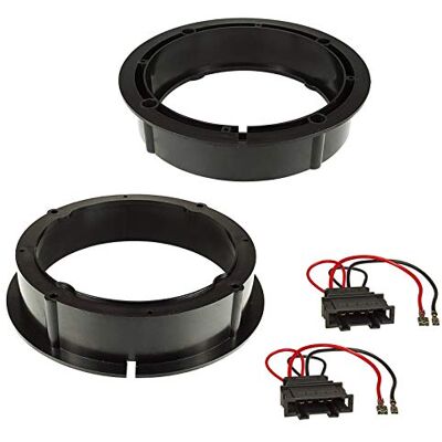 Sound-way 6,5 tum 165 mm bilstereohögtalare ringadaptrar kompatibla med Skoda Volkswagen Seat KC12 Sound-way 6,5 tum 165 mm bilstereohögtalare ringadaptrar kompatibla med Skoda Volkswagen Seat KC12