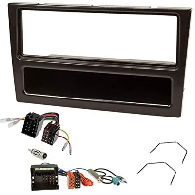 Sound-way Ljudvägs enkel 1 DIN frontpanelram, ISO-anslutningskabel, antennadapter, släpptangenter kompatibla med Opel Vauxhall Agila, Corsa, Omega, Vivaro, Vectra, Astra Sound-way Ljudvägs enkel 1 DIN frontpanelram, ISO-anslutningskabel, antennadapter, släpptangenter kompatibla med Opel Vauxhall Agila, Corsa, Omega, Vivaro, Vectra, Astra