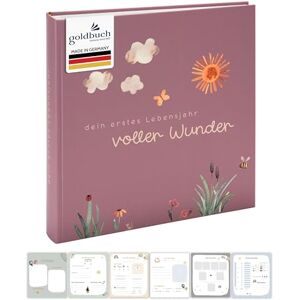 goldbuch 15 511 babyalbum fullt av mirakel äng med blommotiv, linnestruktur fotoalbum med 58 vita tomma sidor, pergamin och 4 illustrerade sidor, babyalbum, papper, ca 30 x 31 x 4 cm, gammalrosa goldbuch 15 511 babyalbum fullt av mirakel äng med blommotiv, linnestruktur fotoalbum med 58 vita tomma sidor, pergamin och 4 illustrerade sidor, babyalbum, papper, ca 30 x 31 x 4 cm, gammalrosa