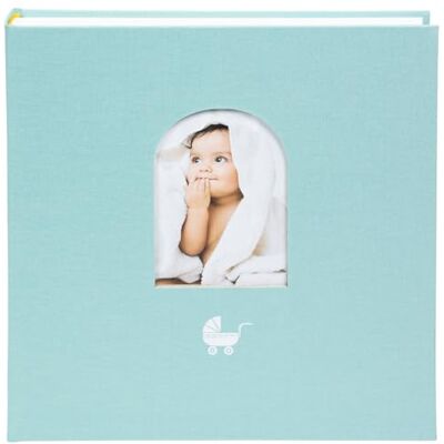 goldbuch 15 016 babyalbum Cozy Nest Aqua, minnesalbum med fönsterutskärning, fotoalbum 58 vita med pergaminskiljeblad och 4 illustrerade sidor, omslag av konsttryck, ca 31 x 30 x 4 cm goldbuch 15 016 babyalbum Cozy Nest Aqua, minnesalbum med fönsterutskärning, fotoalbum 58 vita med pergaminskiljeblad och 4 illustrerade sidor, omslag av konsttryck, ca 31 x 30 x 4 cm