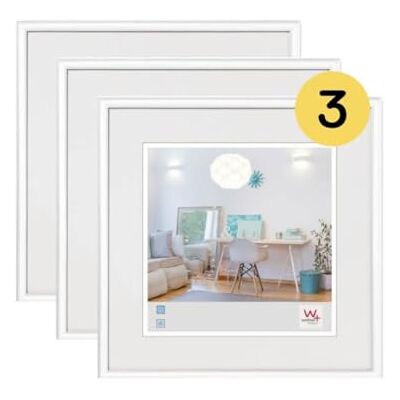 walther design Tavelram vit 20 x 20 cm 3-pack, New Lifestyle plastram KV220W3 walther design Tavelram vit 20 x 20 cm 3-pack, New Lifestyle plastram KV220W3