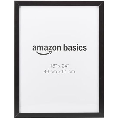 Amazon Basics rektangulär affisch-/fotoram i trä, 46 x 61cm, svart Amazon Basics rektangulär affisch-/fotoram i trä, 46 x 61cm, svart