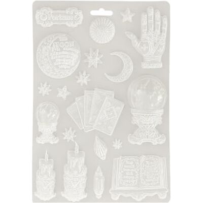 Stamperia – Soft Mould A5 för scrapbooking, album, bullet journals och more, lämplig för mjuk lera, keramiskt pulver och annat, perfekt för hobbyer, hantverk och gåvor (Fortune – astrology) Stamperia – Soft Mould A5 för scrapbooking, album, bullet journals och more, lämplig för mjuk lera, keramiskt pulver och annat, perfekt för hobbyer, hantverk och gåvor (Fortune – astrology)