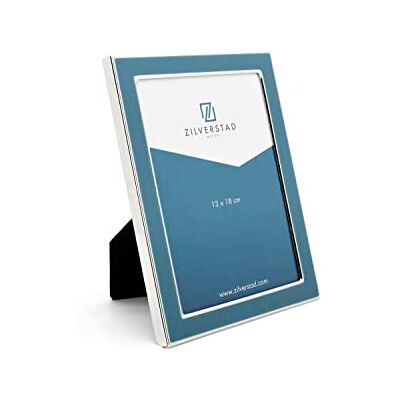 Zilverstad Blå färg fotoram 13x18 silver Zilverstad Blå färg fotoram 13x18 silver