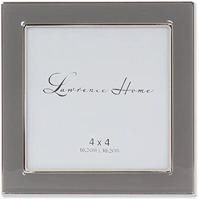Lawrence Frames metallram i polerad emalj, grå, 10 x 10 cm Lawrence Frames metallram i polerad emalj, grå, 10 x 10 cm