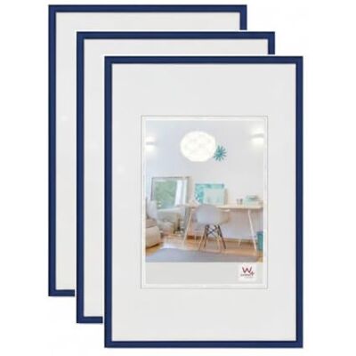walther design New Lifestyle Bildram, 3-Pack, Blå, 18 X 24 Cm walther design New Lifestyle Bildram, 3-Pack, Blå, 18 X 24 Cm
