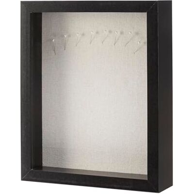 Amazon Basics rektangulär vitrinskåps-/fotoram i trä, 20 x 25,4cm, svart Amazon Basics rektangulär vitrinskåps-/fotoram i trä, 20 x 25,4cm, svart