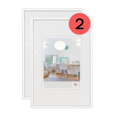 walther design Tavelram vit 20 x 30 cm dubbelpack, New Lifestyle plastram KV030WD walther design Tavelram vit 20 x 30 cm dubbelpack, New Lifestyle plastram KV030WD