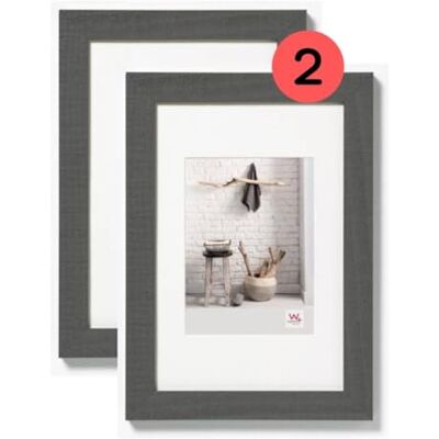 walther design HO015DD Home bildram i trä, 2-pack, 10 x 15 cm, grå walther design HO015DD Home bildram i trä, 2-pack, 10 x 15 cm, grå