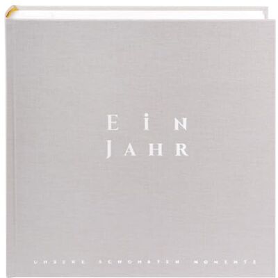 goldbuch 31044 fotoalbum ett år, fotoalbum med 100 vita sidor med pergaminskiljeblad, album med linneband, upp till 600 bilder, högkvalitativt papper, jumboalbum, ljusgrå, 30 x 31 x 6 cm goldbuch 31044 fotoalbum ett år, fotoalbum med 100 vita sidor med pergaminskiljeblad, album med linneband, upp till 600 bilder, högkvalitativt papper, jumboalbum, ljusgrå, 30 x 31 x 6 cm