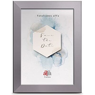 aFFa frames , Hekla, bildram, MDF-fotoram, lättskött, rektangulär, med akrylglasfront, silver, A4, 21 x 29,7 cm aFFa frames , Hekla, bildram, MDF-fotoram, lättskött, rektangulär, med akrylglasfront, silver, A4, 21 x 29,7 cm