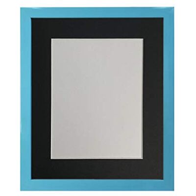 FRAMES BY POST 0,75 tum blå fotoram med svart montering A4 bildstorlek 9 x 15 cm plastglas FRAMES BY POST 0,75 tum blå fotoram med svart montering A4 bildstorlek 9 x 15 cm plastglas